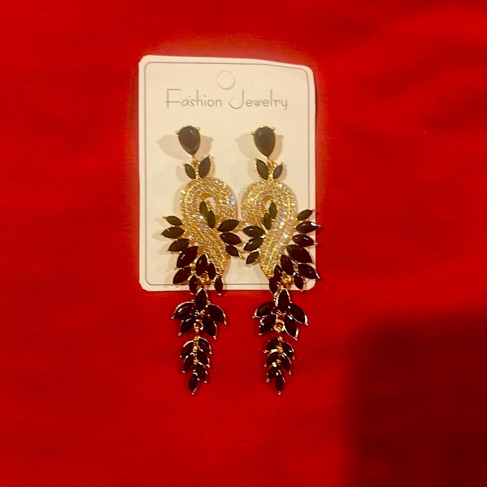 Rhinestone Drop Earrings